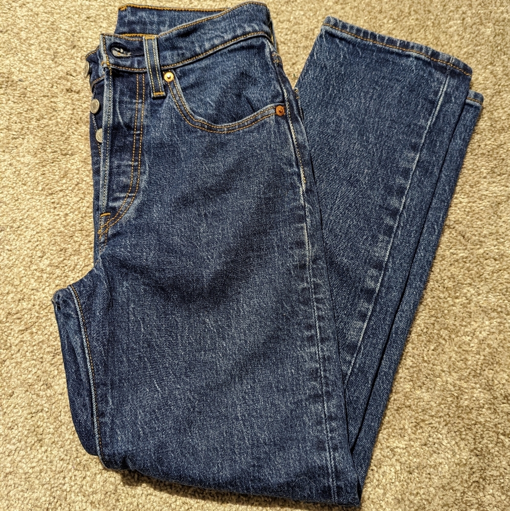 Levi's 501 Original Stretch Cropped Jeans